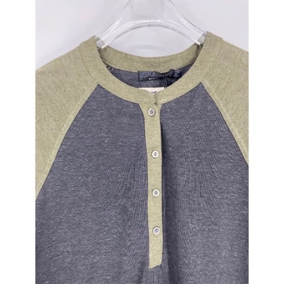 Prana Cozy Up Colorblock Knit Henley Dress - Picture 3 of 8